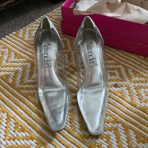 Clear translucent pumps like Cinderella